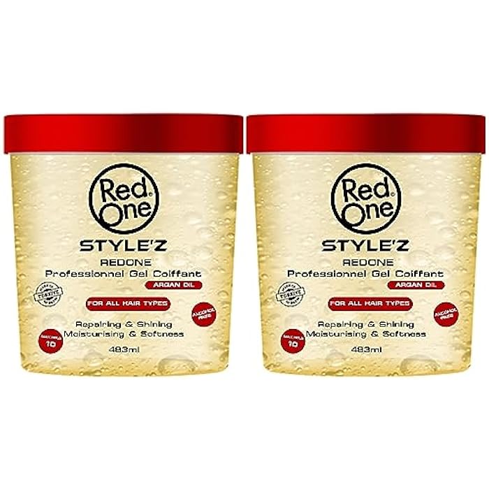 Redone Argan Styling Gel - Adds Body and Shine to all Styles - Moisturizes and Maintains Healthy Hair - Strong, Weightless Hold - Ideal for any Hair Type and Color - Leaves No Residue 483ml - Image 5